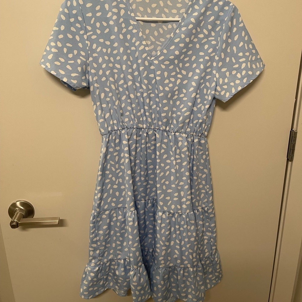 Sky blue dress